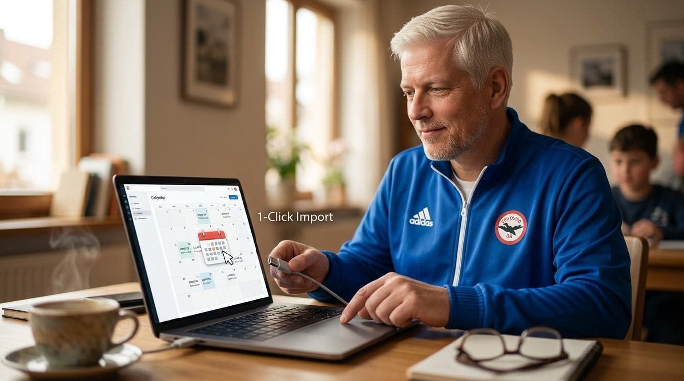 DFBnet-Spielplan in Sidelinq importieren: So landet der Vereinsspielplan automatisch im Kalender