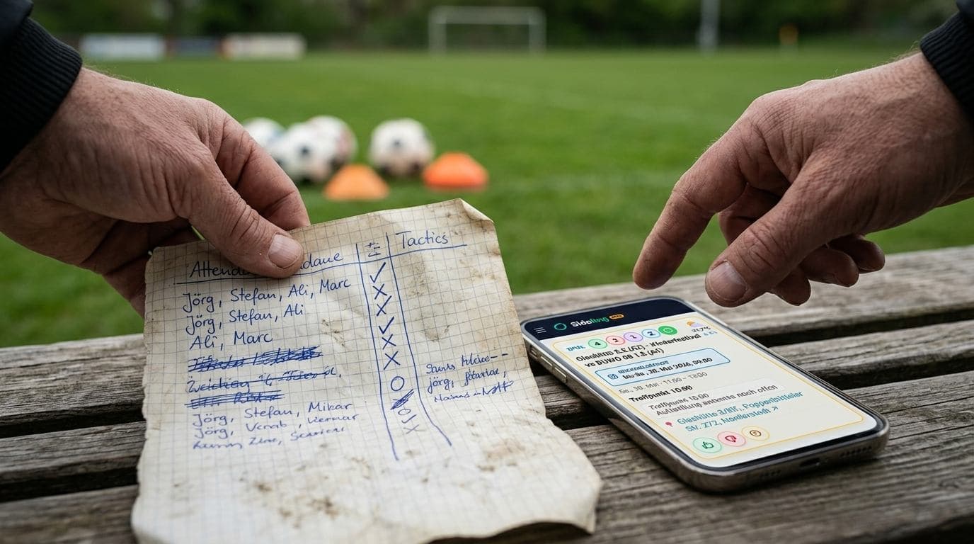 Die digitale Anwesenheitsliste: Wer kommt am Wochenende zum Training?